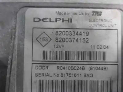 Peça sobressalente para automóvel em segunda mão centralina de motor uce por otras marcas megane ii berlina 3p pack authentique referências oem iam 8200334419  8200374152