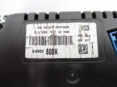 Автозапчасти б/у приборная доска за seat ibiza sc (6j1) sport ссылки oem iam 6j0920800k  
