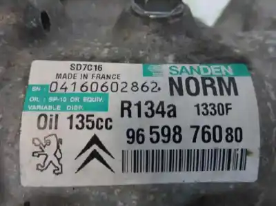 Автозапчасти б/у компрессор кондиционера воздуха за citroen c4 grand picasso exclusive ссылки oem iam 9659876080  