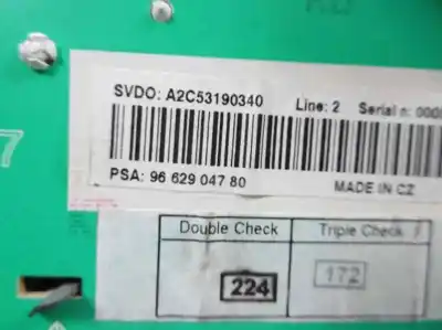 Peça sobressalente para automóvel em segunda mão quadrante por peugeot 207 x-line referências oem iam 9662904780  a2c53190340