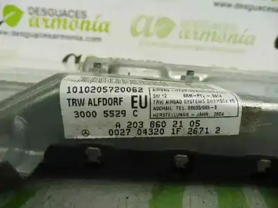 Pezzo di ricambio per auto di seconda mano airbag lato sinistro per mercedes-benz clase c (w203) sportcoupe c 220 cdi (203.706) riferimenti oem iam a2038602105  