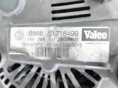 Автозапчастина б/у генератор для lancia ypsilon (101) 1.3 jtd посилання на oem iam 51718499 tg8s012 2542841b