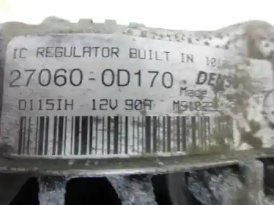 Second-hand car spare part alternator for toyota avensis berlina (t25) 1.8 sol sedán oem iam references 270600d170  