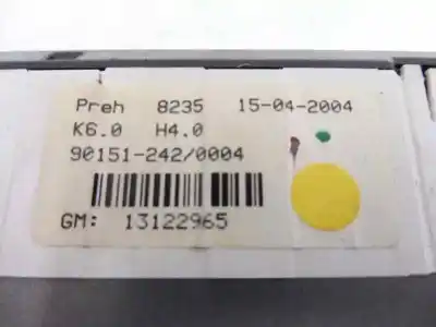 Pezzo di ricambio per auto di seconda mano controllo climatico per opel astra h berlina essentia riferimenti oem iam 13122965  90151242