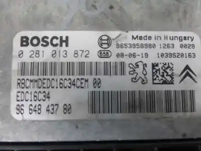 Second-hand car spare part ecu engine control for peugeot 207 confort oem iam references 9664843780 9653958980 0281013872