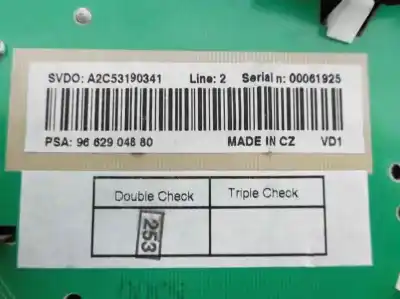 Peça sobressalente para automóvel em segunda mão quadrante por peugeot 207 confort referências oem iam 9662904880  a2c53190341