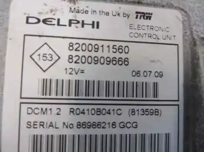 Second-hand car spare part ecu engine control for renault clio iii expression oem iam references 8200911560  8200909666
