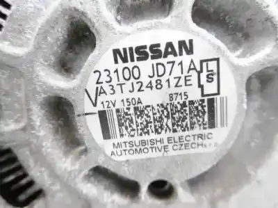 Recambio de automóvil de segunda mano de alternador para nissan qashqai (j10) 2.0 dci turbodiesel cat referencias oem iam 23100jd71a  a3tj2481ze