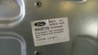 Second-hand car spare part passenger side right window regulator for ford c-max (cb3) ghia oem iam references 7m51r203a28bb  8m51r219a64aa