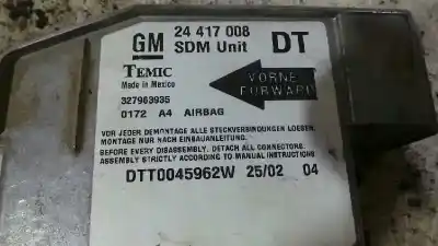 Second-hand car spare part airbag control unit for opel combo familiar oem iam references 24417008 dtt0045962w 327963935