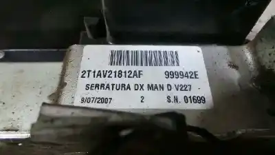 Автозапчастина б/у замок передній праві двері для ford transit connect (tc7) 1.8 tdci cat посилання на oem iam 2t1av21812af  999942e