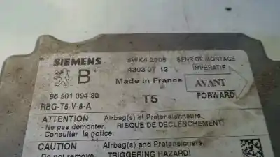 Автозапчасти б/у блок управления подушками безопасности за peugeot 307 break / sw (s1) break xs ссылки oem iam 9650109480  5wk42908