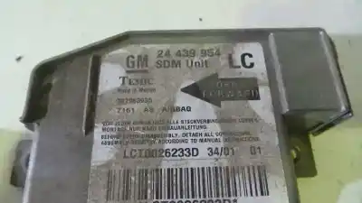 Автозапчастина б/у блок управління подушками безпеки для opel corsa c 1.2 16v cat (z 12 xe / lw4) посилання на oem iam 24439954  327963935