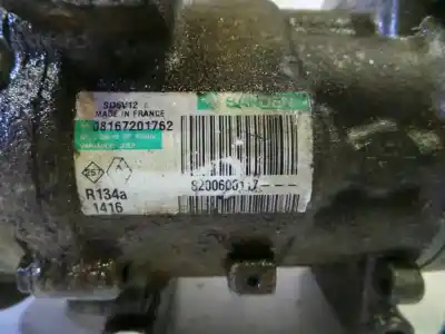 Автозапчастина б/у компресор кондиционера для renault kangoo (f/kc0) 1.5 dci diesel посилання на oem iam 8200600117 sanden sd6v12 1416