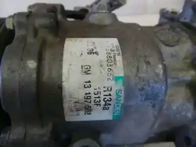 Pezzo di ricambio per auto di seconda mano compressore aria condizionata per opel corsa c blue line riferimenti oem iam 13197538 sanden sd6v10 1513f