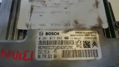 Second-hand car spare part ecu engine control for citroen c4 lim. business oem iam references 0281017862 9677031180 0281017862
