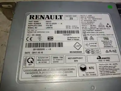 Pezzo di ricambio per auto di seconda mano impianto audio / radio cd per renault scenic iv grand bose-edition riferimenti oem iam 281155252r  281155252ra