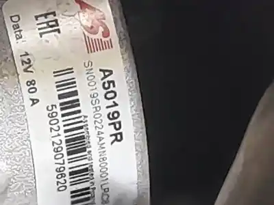 Second-hand car spare part alternator for mazda premacy (cp) td active oem iam references a5019pr 80a 