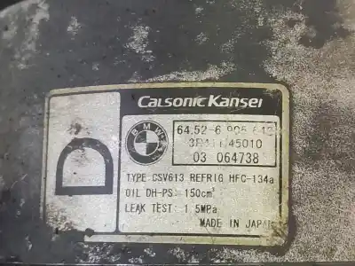 Second-hand car spare part air conditioning compressor for bmw serie 3 compact (e46) 2.0 16v diesel cat oem iam references 64526905643  6905643