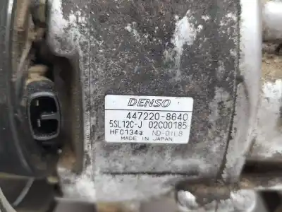 Second-hand car spare part air conditioning compressor for fiat stilo (192) 1.9 jtd / 1.9 jtd 115 active oem iam references 4472208640 denso 5sl12cj 02c00185