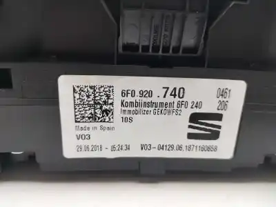 Second-hand car spare part dashboard for seat arona xcellence oem iam references 6f0920740  