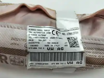 Автозапчастина б/у передня права подушка безпеки для seat arona xcellence посилання на oem iam 6f9880742g  