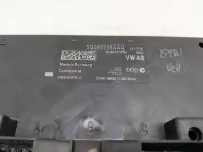Second-hand car spare part electronic module for seat leon st (5f8) reference ecomotive oem iam references 5q0937084aq  5wk50911g