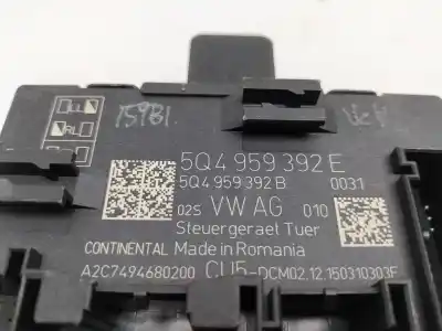 Second-hand car spare part electronic module for seat leon st (5f8) reference ecomotive oem iam references 5q4959392e a2c7494680200 5q4959392b