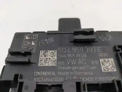 Second-hand car spare part electronic module for seat leon st (5f8) reference ecomotive oem iam references 5q4959393e  5q4959393b