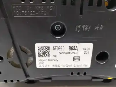 Second-hand car spare part dashboard for seat leon st (5f8) reference ecomotive oem iam references 5f0920863a  