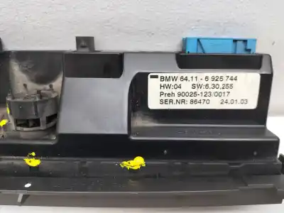 Pièce détachée automobile d'occasion commande de climatisation / chauffage pour bmw serie 7 (e65/e66) 730d références oem iam 64116925744  