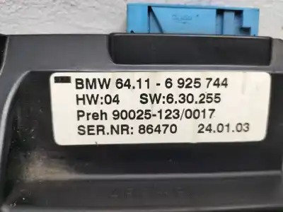 Pièce détachée automobile d'occasion commande de climatisation / chauffage pour bmw serie 7 (e65/e66) 730d références oem iam 64116925744  