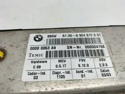 Pezzo di ricambio per auto di seconda mano modulo elettronico per bmw serie 7 (e65/e66) 730d riferimenti oem iam 61356924872901 00000063a9 000004768