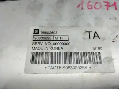 Piesă de schimb auto la mâna a doua unitate de control motor ecu pentru chevrolet aveo ls referințe oem iam 96802693  