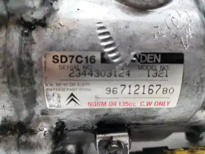 Second-hand car spare part air conditioning compressor for peugeot 508 access oem iam references 9671216780 1321 sanden sd7c16 