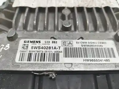 Second-hand car spare part ecu engine control for citroen c4 coupe vtr plus oem iam references sw9658344580 5ws40281at hw9655041480