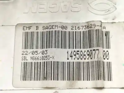 Second-hand car spare part multifunction display for fiat ulysse (179) 2.0 jtd dynamic oem iam references 1495869077  1495869077d00