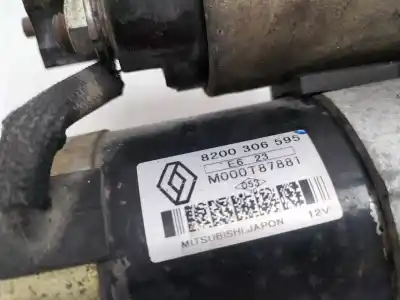 Peça sobressalente para automóvel em segunda mão motor de arranque por renault clio iii exception referências oem iam 8200306595  