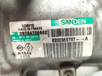 Second-hand car spare part air conditioning compressor for renault clio iii exception oem iam references 8200365787a sansen sd6v12 1452