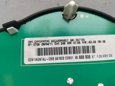 Second-hand car spare part dashboard for citroen c3 business oem iam references 96668806xt  a2c53385740