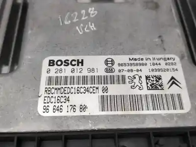 Second-hand car spare part ecu engine control for citroen c4 picasso exclusive oem iam references 9664617680  