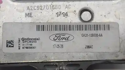 Автозапчастина б/у електронний модуль для ford transit custom kombi 320 l1 trend посилання на oem iam gk2112b533aa  