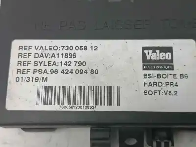 Pièce détachée automobile d'occasion unité de commande bsi pour citroen xsara picasso 1.8 16v exclusive références oem iam 73005812 73005812 a11896 