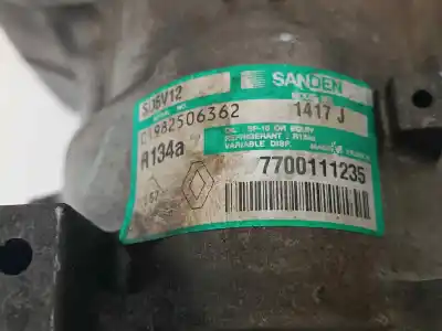 Second-hand car spare part air conditioning compressor for renault kangoo (f/kc0) authentique oem iam references 7700111235 01982506362 7700111235