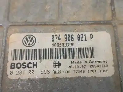 Second-hand car spare part ecu engine control for volkswagen lt caja cerrada / combi (mod. 1997) lt 28 caja cerrada / techo elevado oem iam references 074906021 7700817611355 074906021