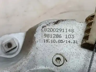 Second-hand car spare part driver left window regulator for renault clio iii confort dynamique oem iam references  981286103 