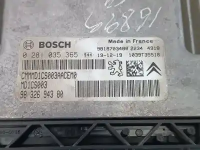 Second-hand car spare part ecu engine control for citroen c4 cactus feel oem iam references 9832694380  
