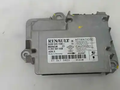 Second-hand car spare part airbag control unit for renault clio iii pack authentique oem iam references 8200645158