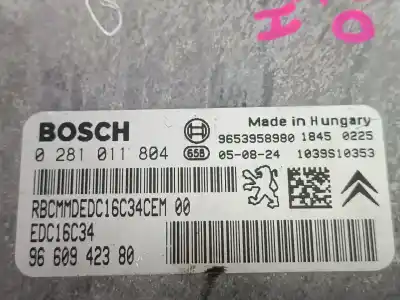 Second-hand car spare part ecu engine control for citroen c3 1.6 hdi audace oem iam references 9653958980  