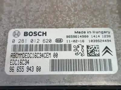Second-hand car spare part ecu engine control for peugeot partner (s2) combi plus oem iam references 9665594380  9665594380